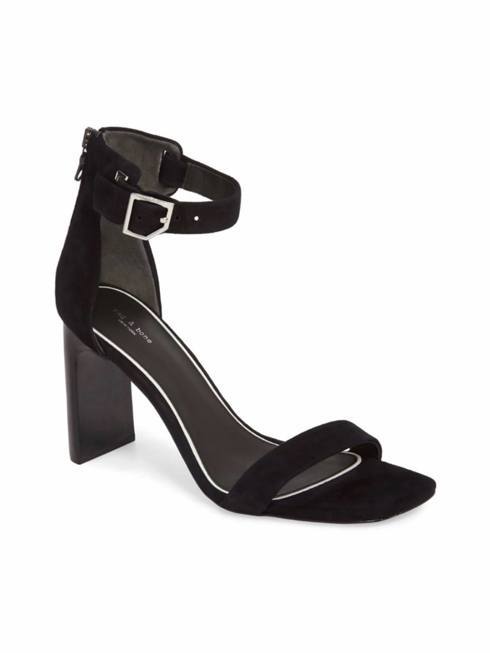 Rag & Bone Ellis Suede Black Sandals